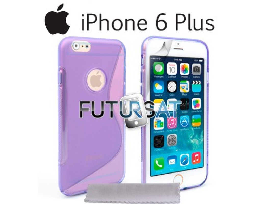 Funda iPhone 6 Plus Gel Silicona Sline Morada