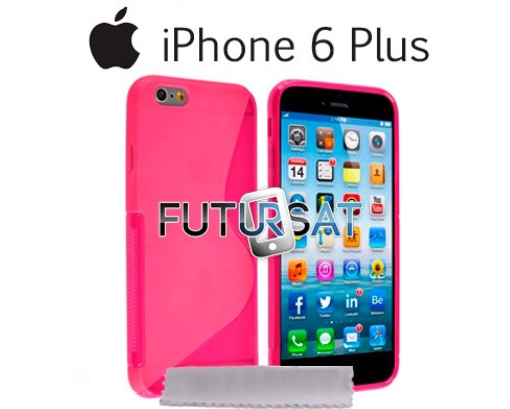 Funda iPhone 6 Plus Gel Silicona Sline Rosa