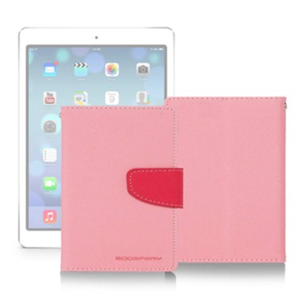 Funda iPad 2 3 4 Piel Tapa Libro Mercury Goospery Rosa