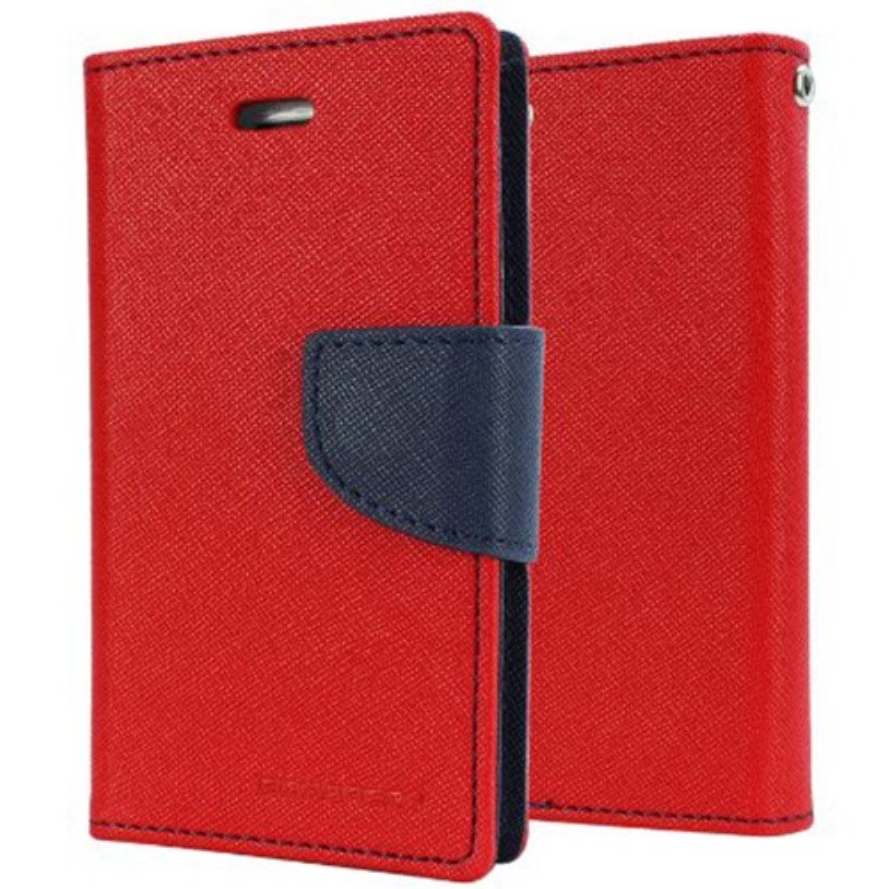 Funda iPhone 4G 4S Piel Tapa Libro Mercury Goospery Roja