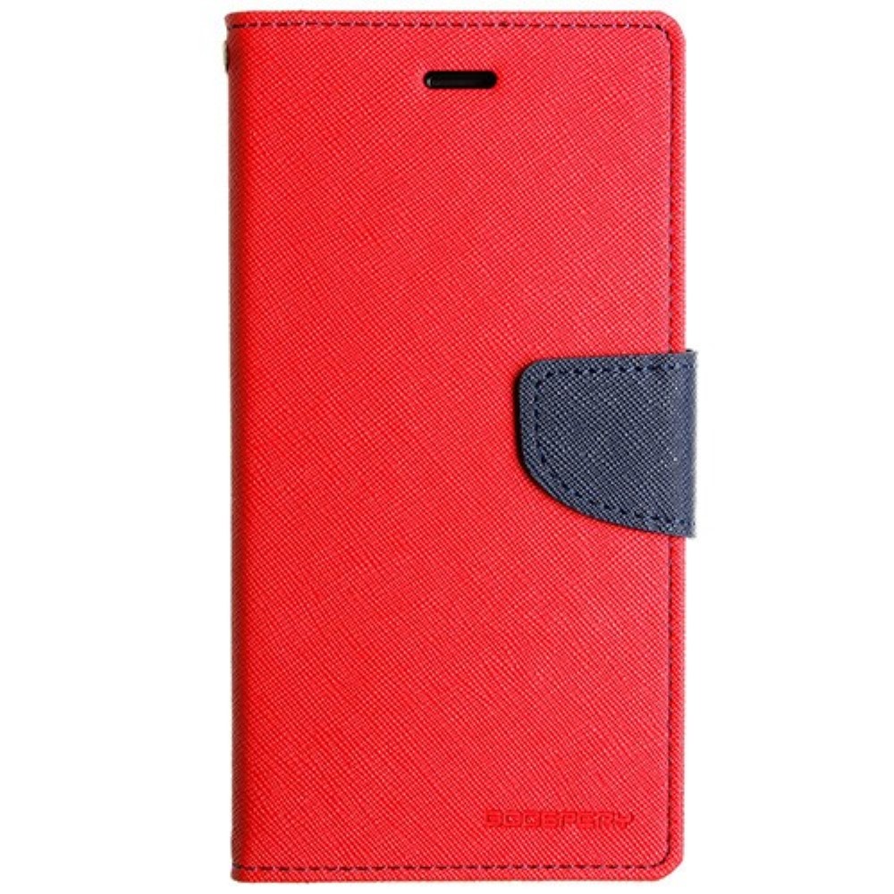 Funda iPhone 6 Plus Piel Tapa Libro Mercury Goospery Roja