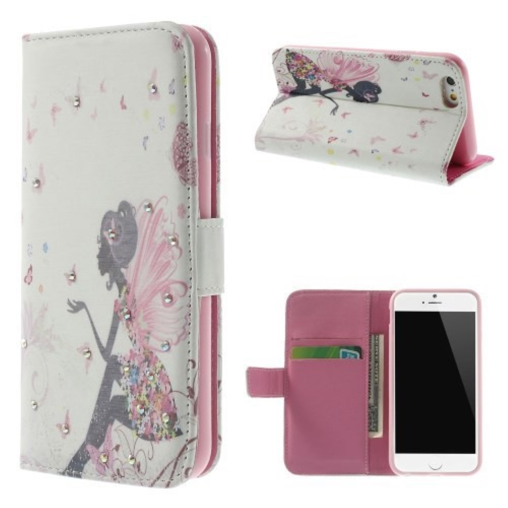 Funda iPhone 6 Piel Tapa Libro Angel Diamond