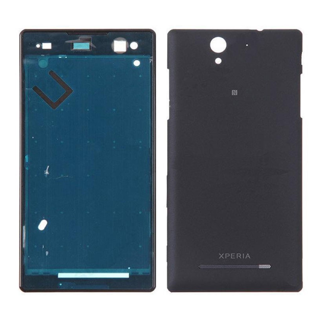 Chasis Sony Xperia C3 D2533 Marco central con Tapa Negro