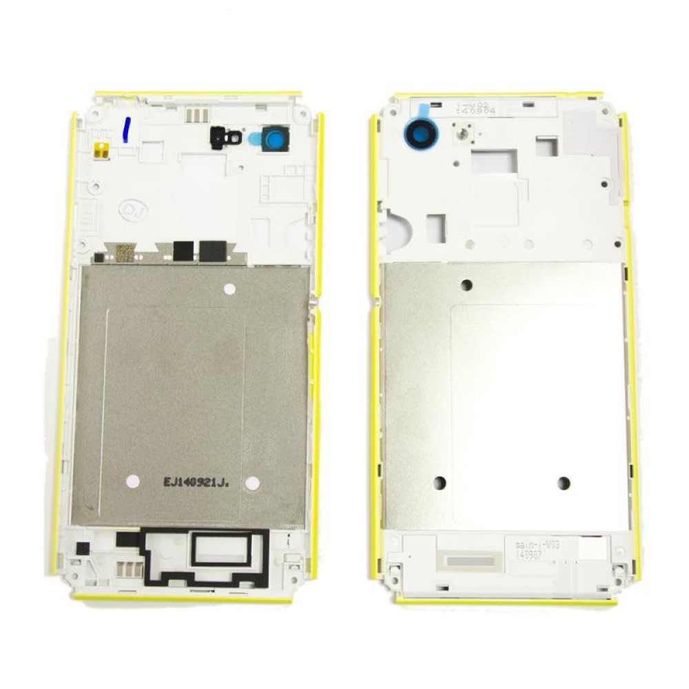 Chasis Sony Xperia E3 D2202 D2203 Marco trasero amarillo