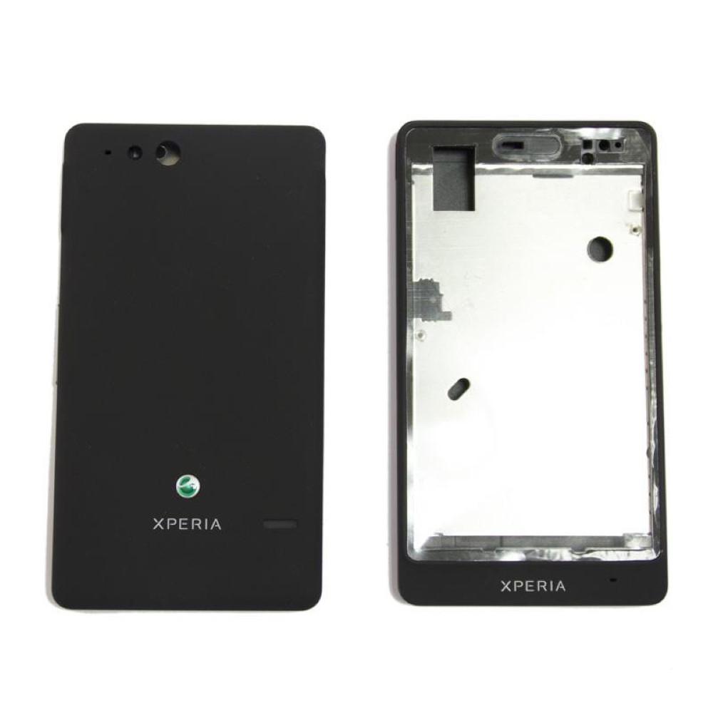 Chasis Sony Xperia Go St27i Marco completo con Tapa Negro