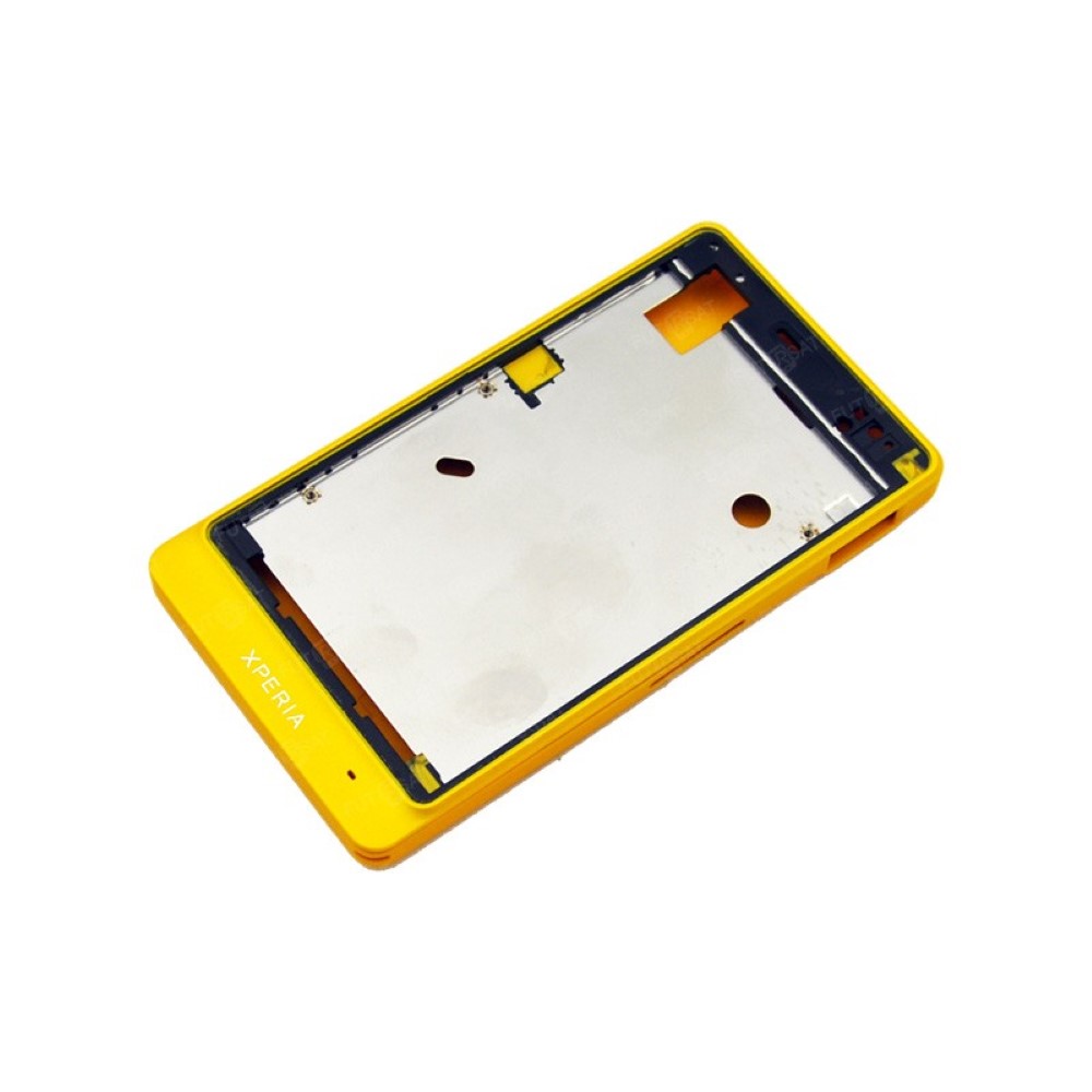 Chasis Sony Xperia Go St27i Marco completo con Tapa amarillo