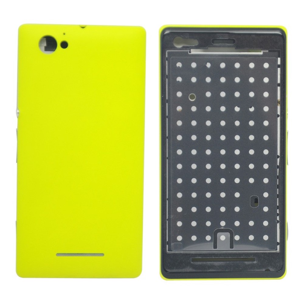 Chasis Sony Xperia M C1905 C1904 Marco completo con Tapa amarillo