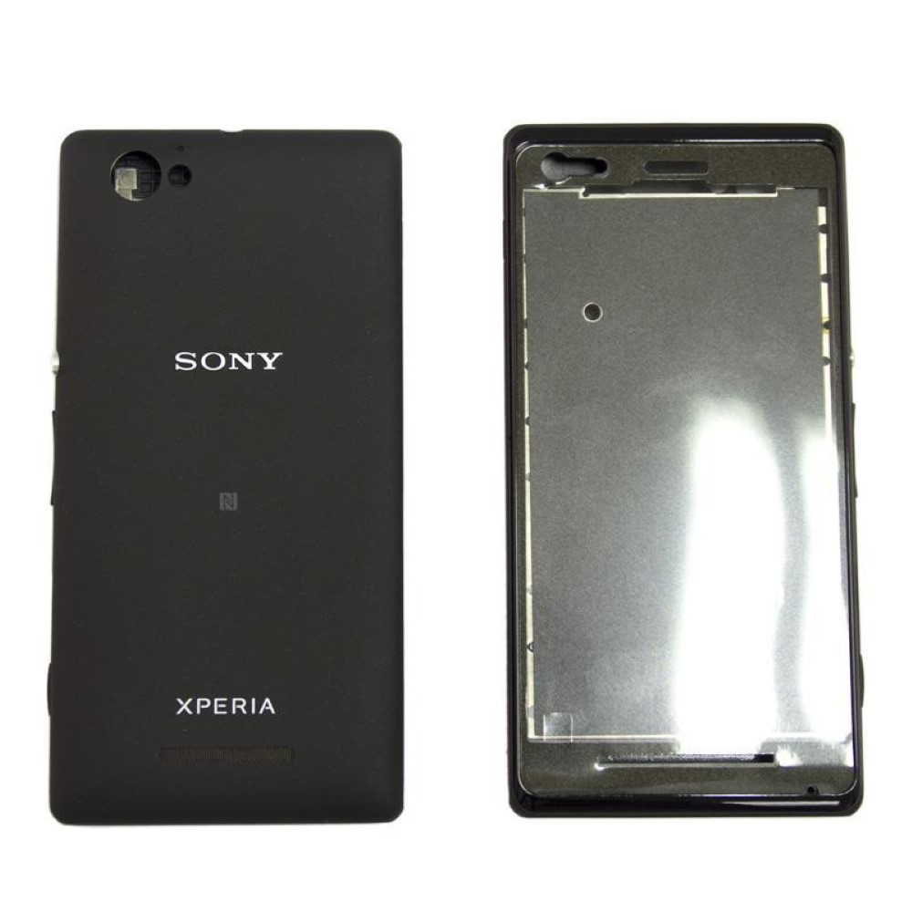 Chasis Sony Xperia M C1905 C1904 Marco central con Tapa Negro