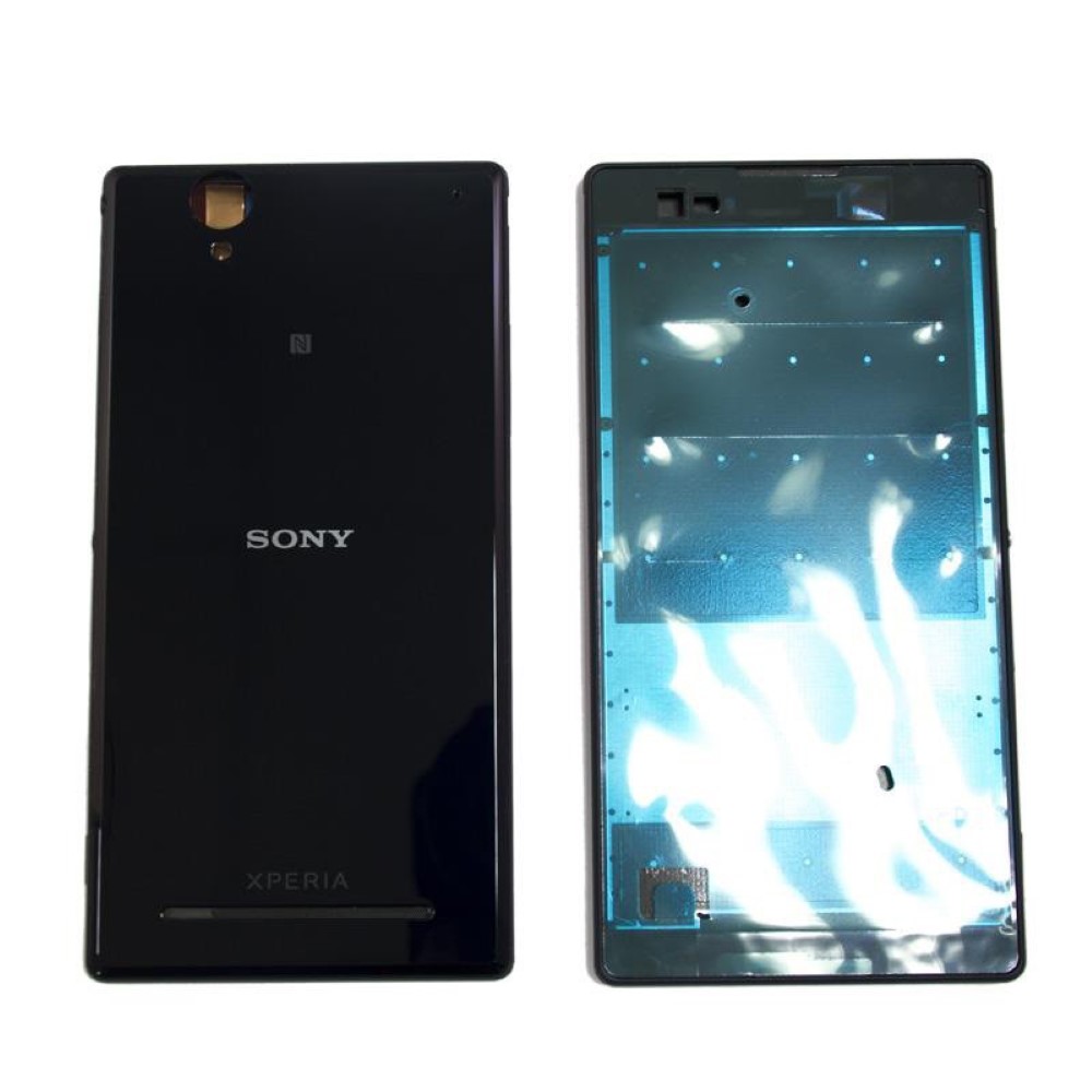 Chasis Sony Xperia T2 Ultra XM50h D5306 D5322 D5303 Marco central con Tapa Negro