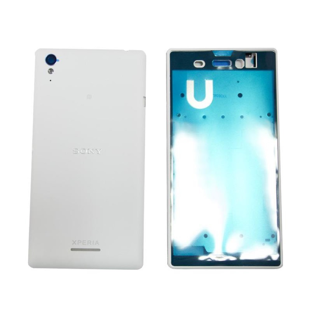 Chasis Sony Xperia T3 D5102 Marco central con Tapa Blanco