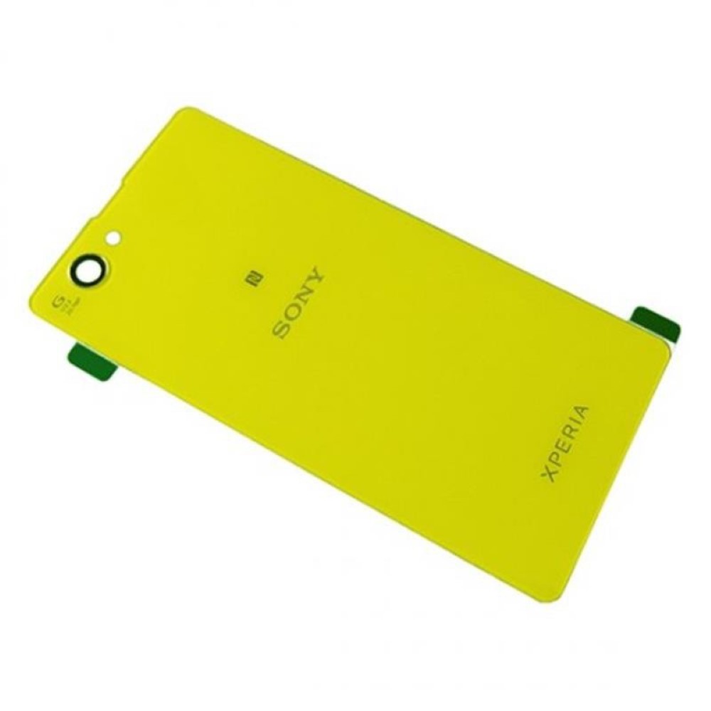 Tapa Sony Xperia Z1 Mini D5503 trasera de la Bateria amarilla Original