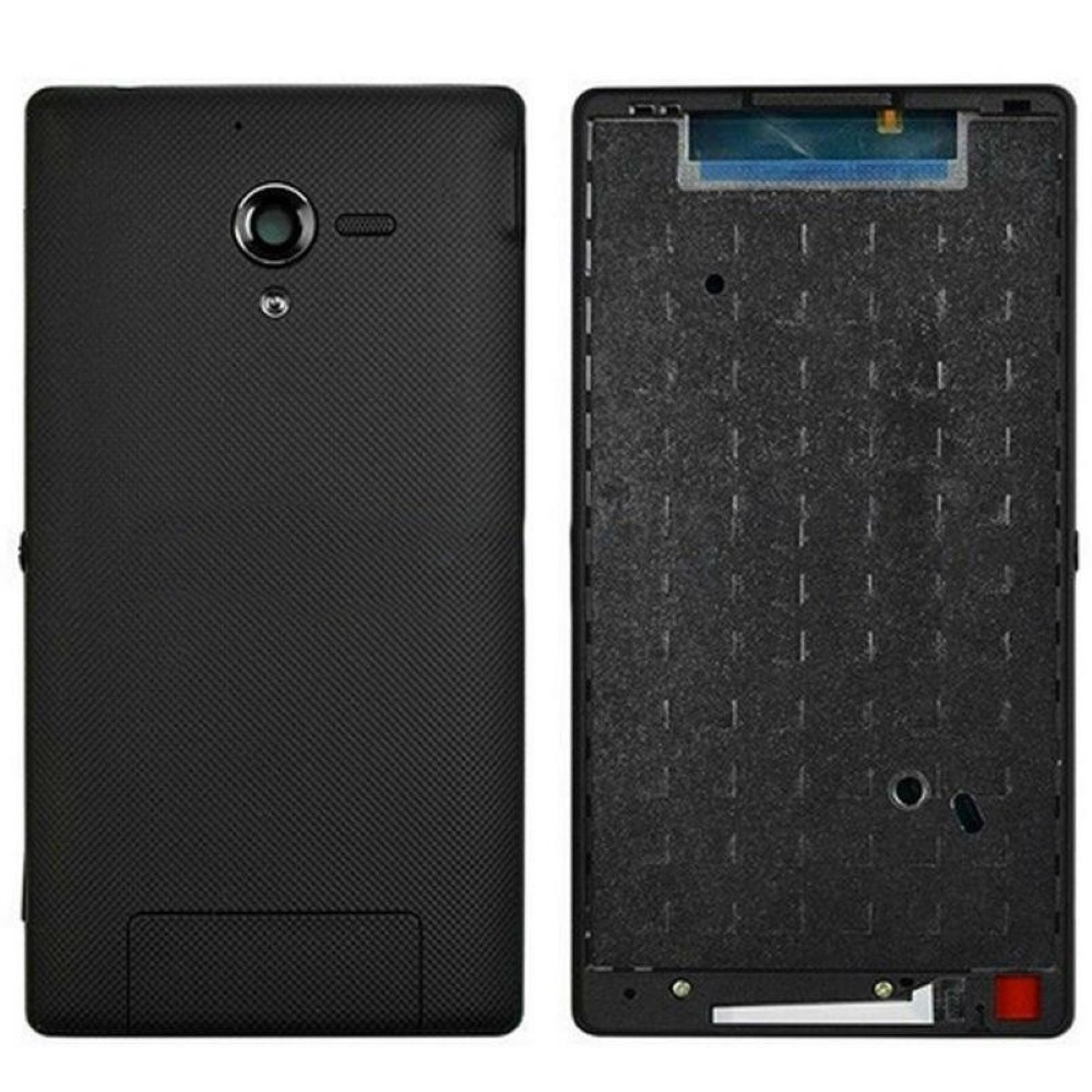 Chasis Sony Xperia ZL L35h Marco central con Tapa Negro