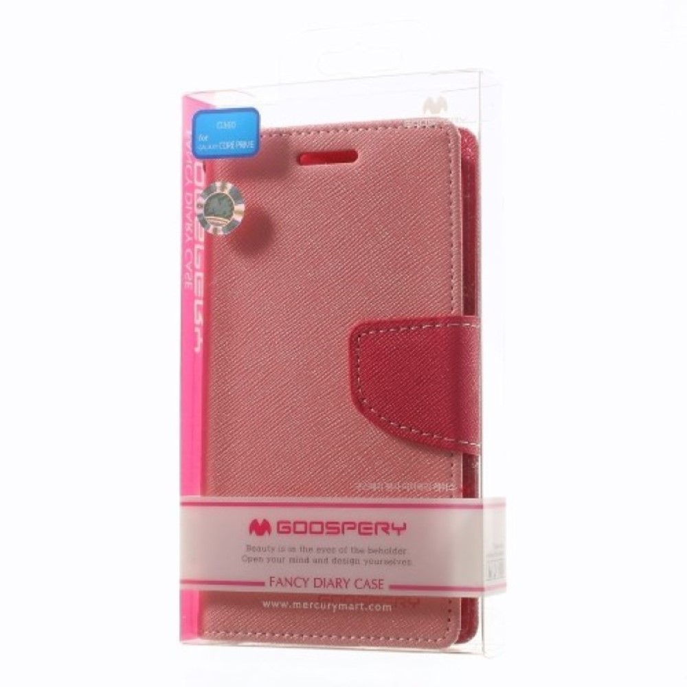Funda Samsung Galaxy Core Prime G360F Mercury Goospery Tapa Libro rosa