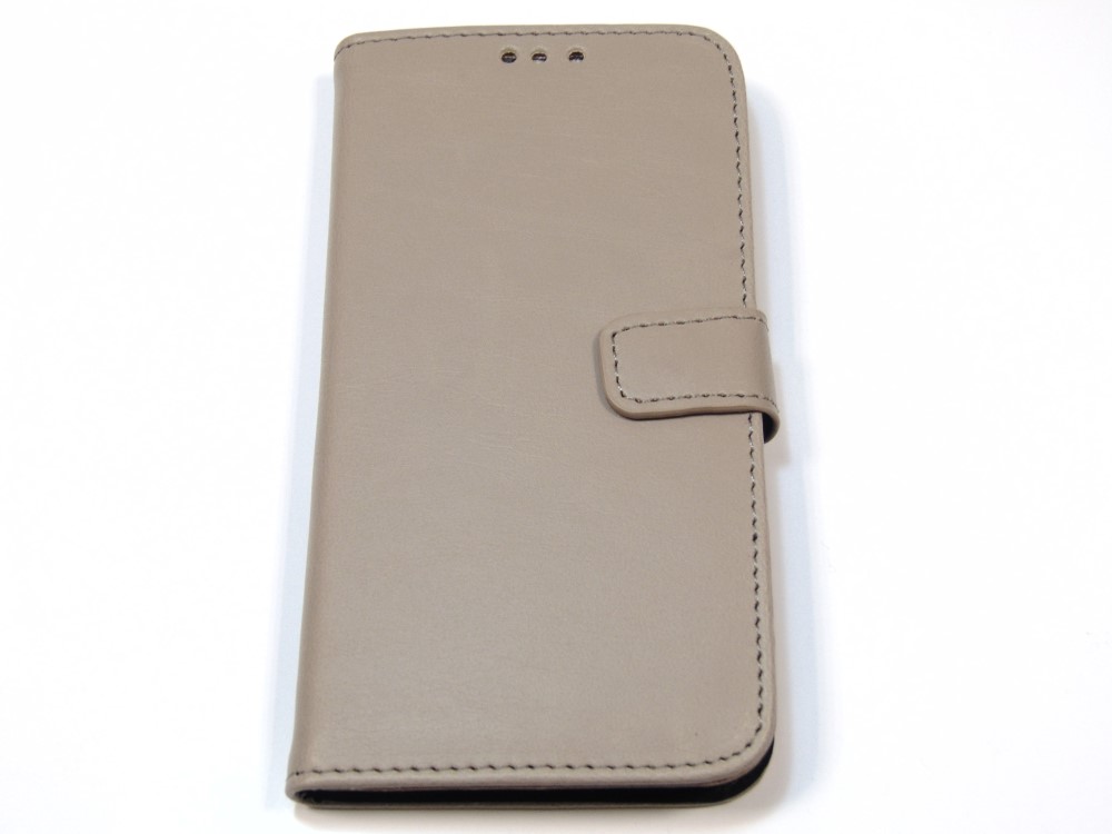 Funda Samsung Galaxy S6 G920 Tapa Libro estilo retro gris