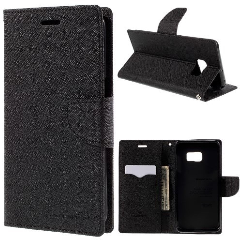 Funda Samsung Galaxy S6 G920 Mercury Goospery Tapa Libro negra