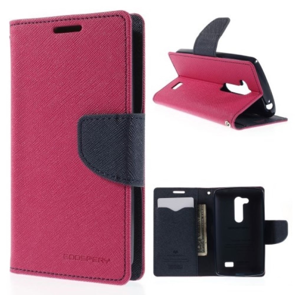 Funda LG Fino D295 Mercury Goospery Tapa Libro fucsia