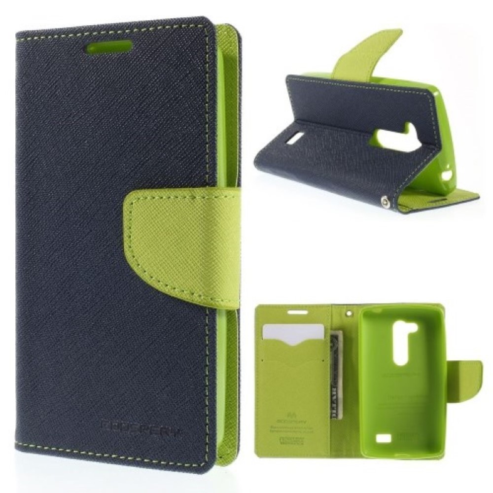 Funda LG Fino D295 Mercury Goospery Tapa Libro azul oscuro