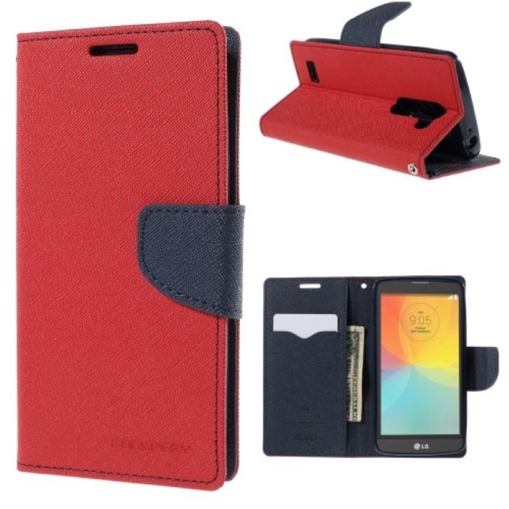 Funda LG Bello D331 D335 D295 Mercury Goospery Tapa Libro roja
