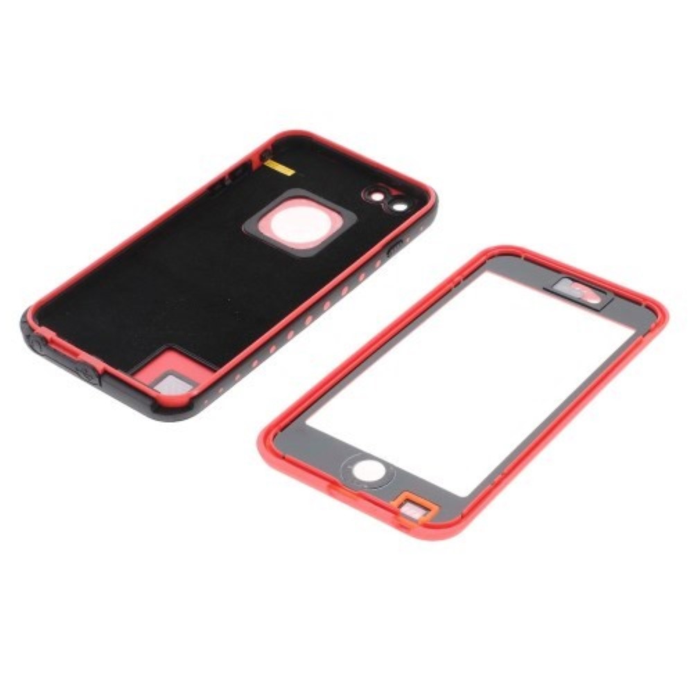 Funda iPhone 6 Plus sumergible compatible con lector de huella roja