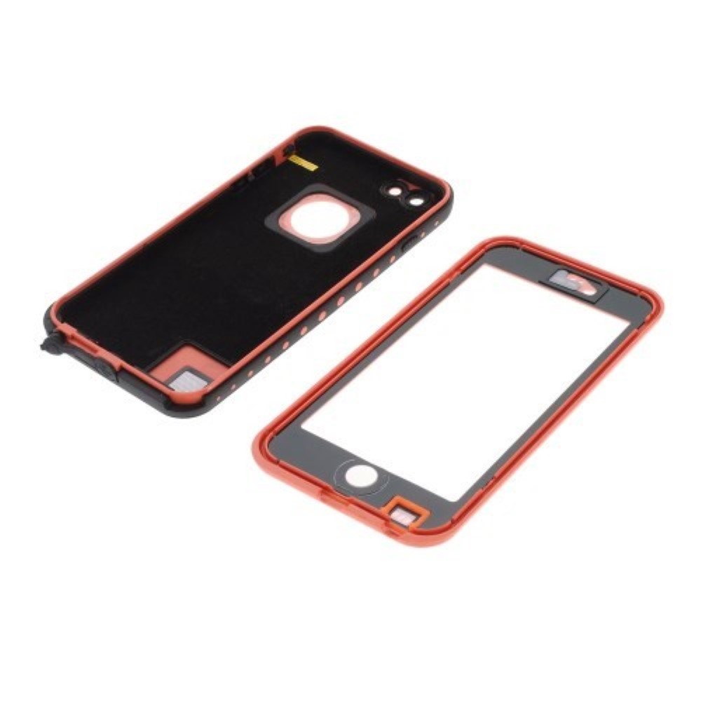 Funda iPhone 6 Plus sumergible compatible con lector de huella naranja