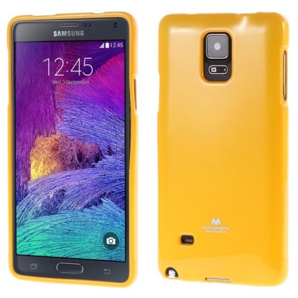 Funda Samsung Galaxy Note 4 N910 Mercury Jelly amarilla