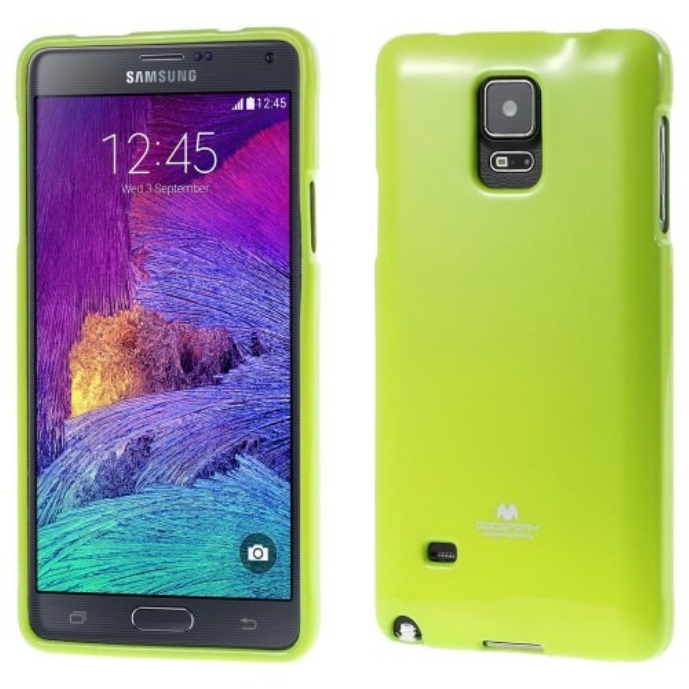 Funda Samsung Galaxy Note 4 N910 Mercury Jelly verde