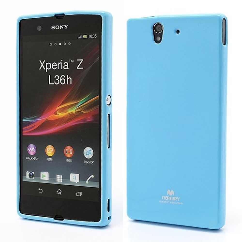 Funda Sony Xperia Z L36h Mercury Jelly azul claro