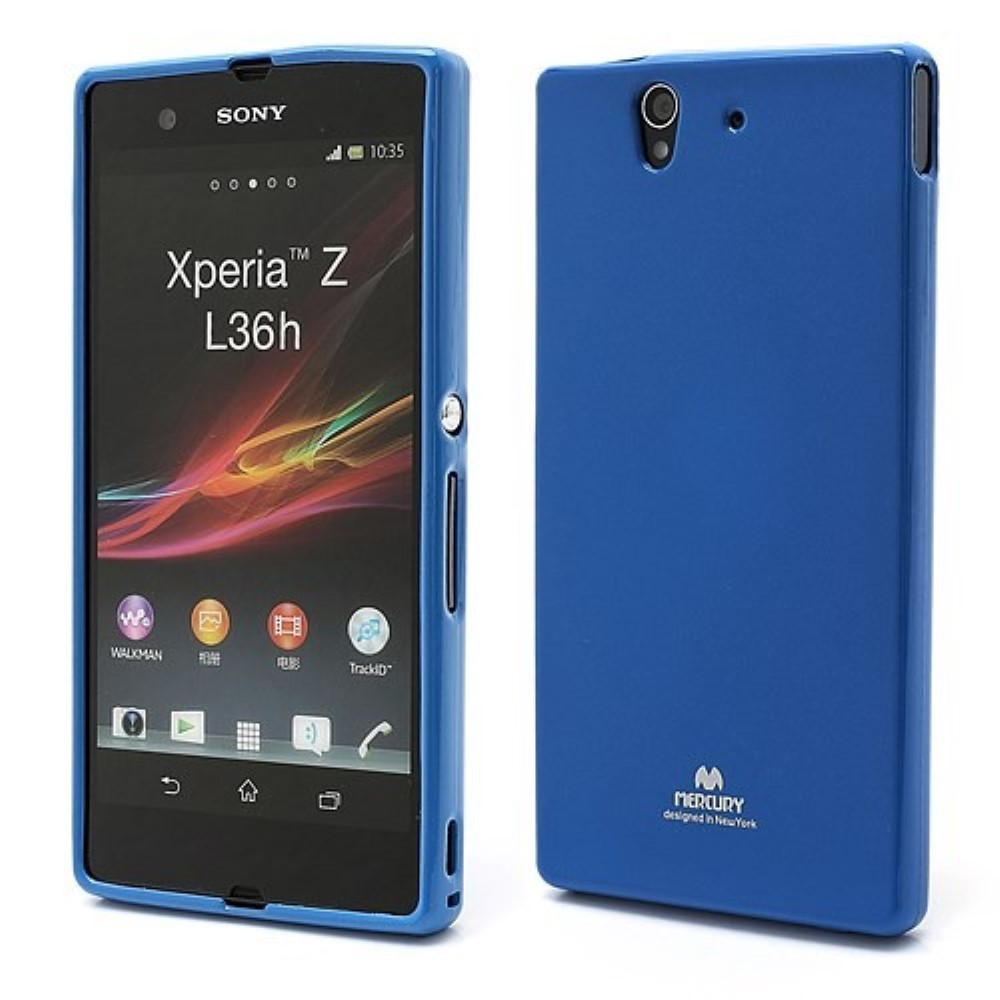 Funda Sony Xperia Z L36h Mercury Jelly azul oscuro