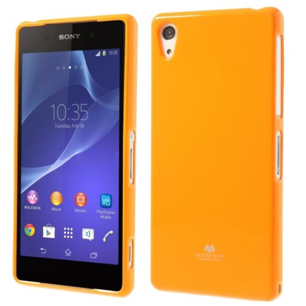 Funda Sony Xperia Z2 D6502 Mercury Jelly naranja