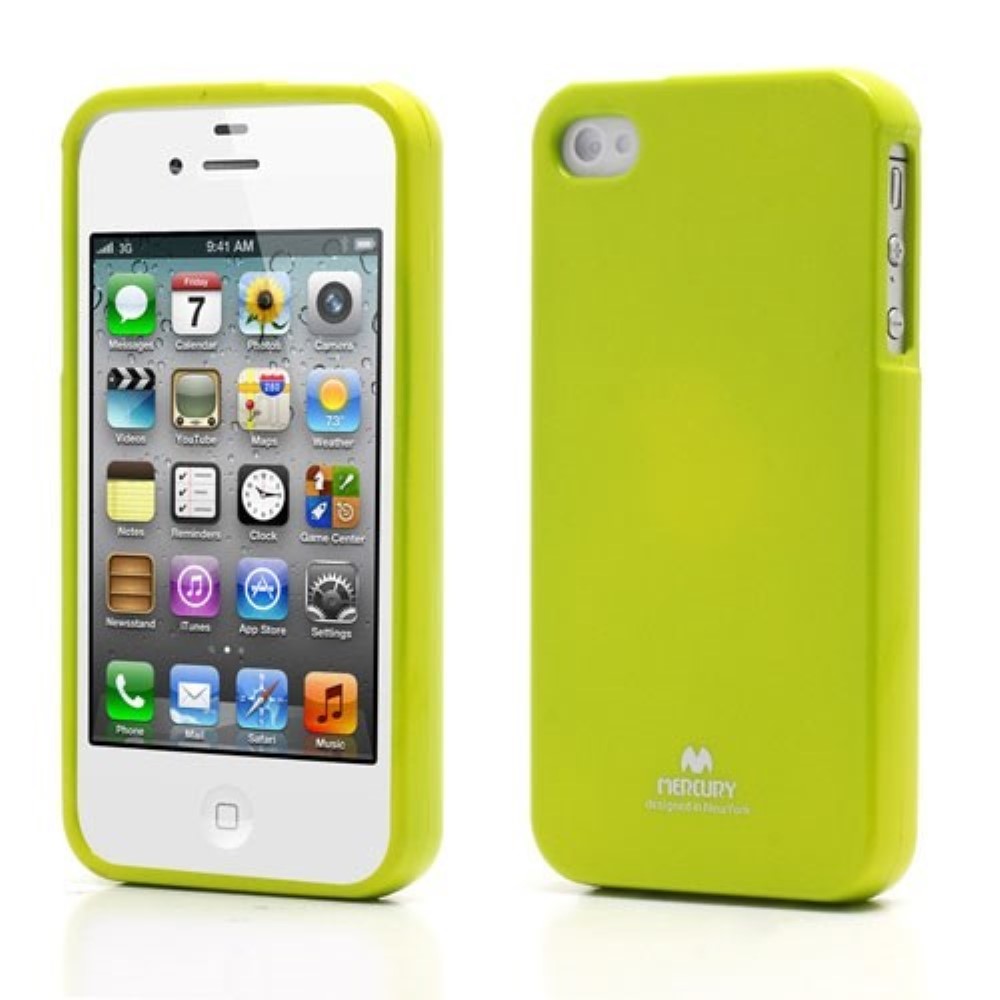 Funda iPhone 4 4S Mercury Jelly verde