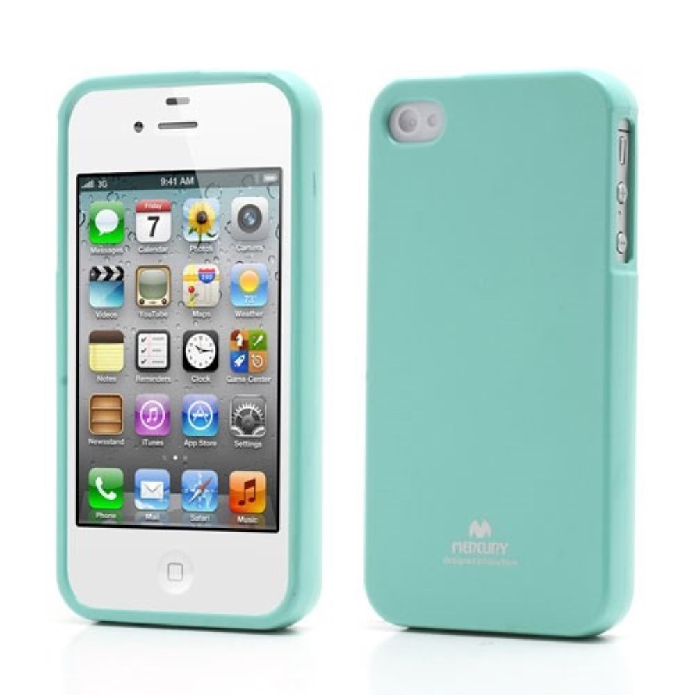 Funda iPhone 4 4S Mercury Jelly azul claro