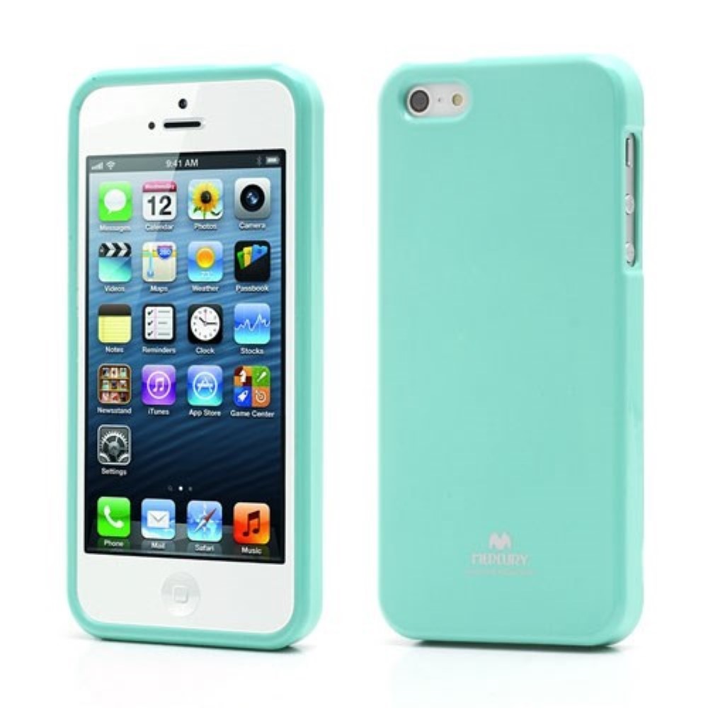 Funda iPhone 5 5S Mercury Jelly azul claro