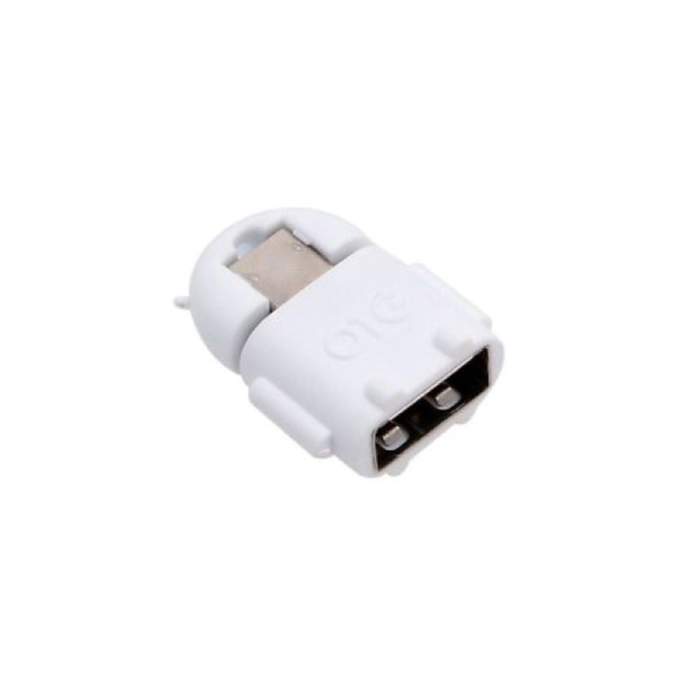 Adaptador OTG Muñeco Android Blanco