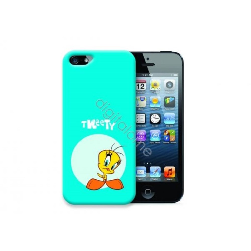 Funda iPhone 5 5S rigida Tweety Piolin azul oscuro