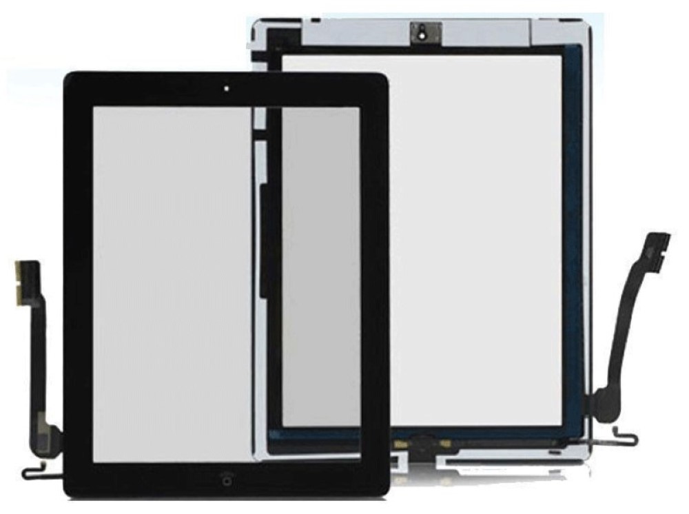 iPad 4 Digitizer Assembly With Home Button+Adhesive OEM Black