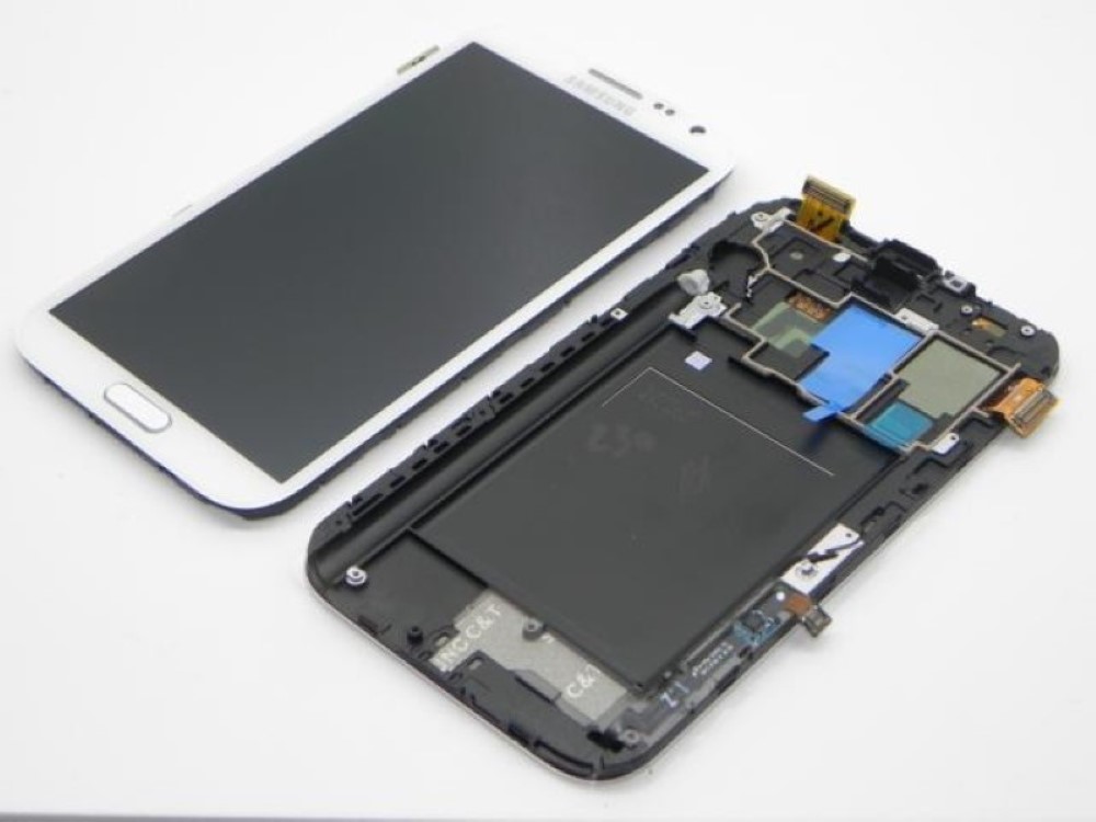 Pantalla Samsung Galaxy Note 2 N7100 Completa Lcd y Crista Tactil Blanca