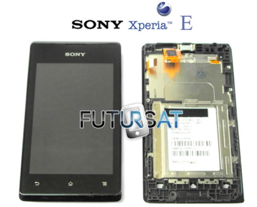 Pantalla Sony Xperia E C1505 Completa LCD y Cristal Tactil con marco Negra