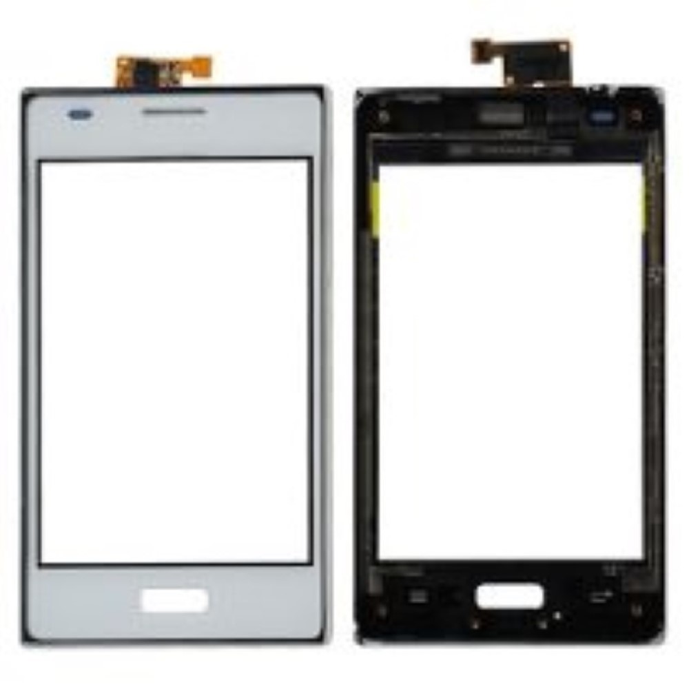 Pantalla LG Optimus L5 E610 Digitalizador Cristal Tactil  con marco blanco