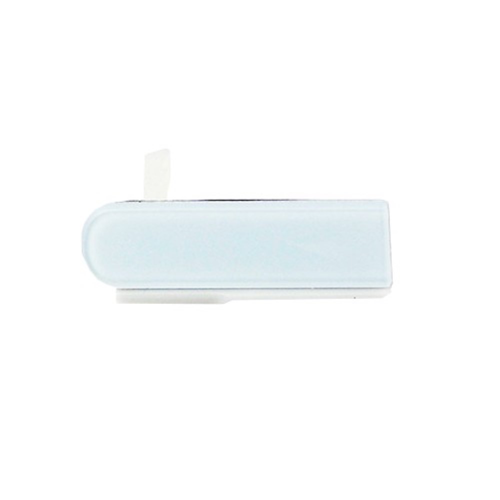 Embellecedor Sony Xperia Z L36H Tapa Lateral del Conector de Carga Blanca