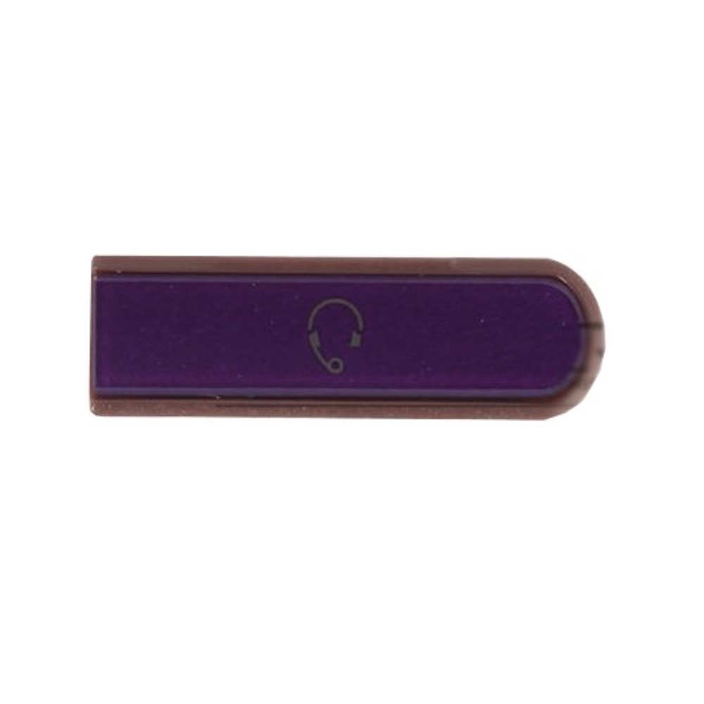 Embellecedor Sony Xperia Z L36H Tapa Lateral  del Conector Jack Morada
