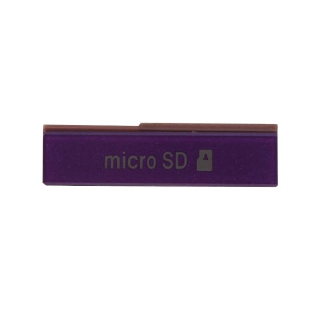 Embellecedor Sony Xperia Z L36H Tapa Lateral Micro SD Morada