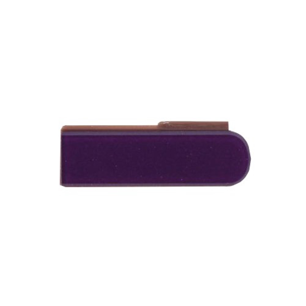 Embellecedor Sony Xperia Z L36H Tapa Lateral del Conector de Carga Morada