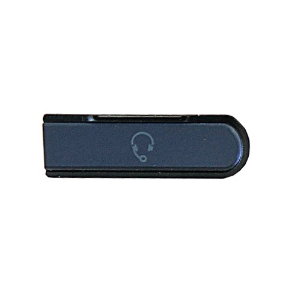 Embellecedor Sony Xperia Z L36H Tapa Lateral del Conector Jack Negra