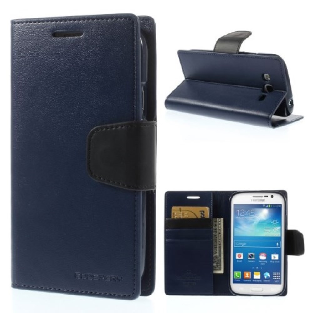 Funda Samsung Galaxy Grand Neo I9060 I9080 Mercury Sonata tapa libro azul oscuro