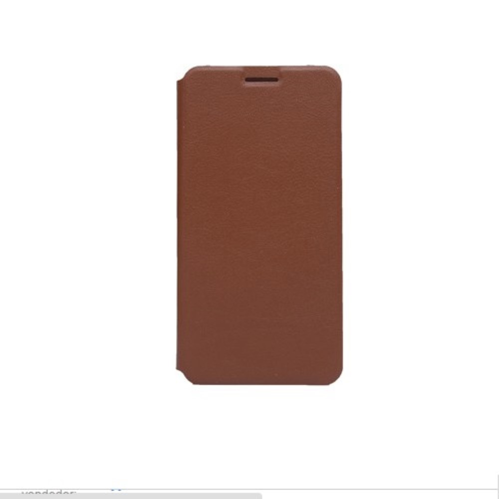 Funda Cubot X15 Piel Tapa Libro Marron con soporte de gel