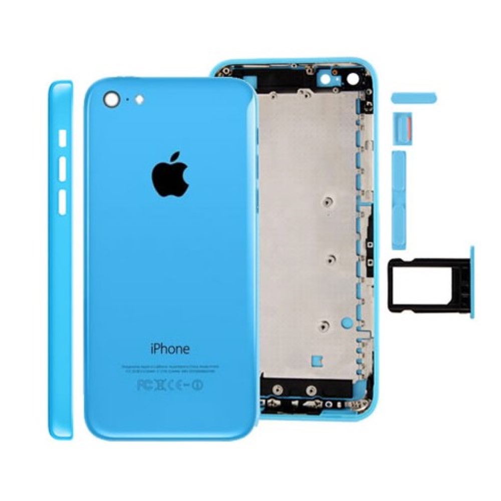 Chasis iPhone 5C tapa trasera azul