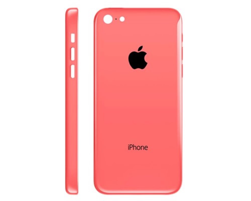 Chasis iPhone 5C tapa trasera rosa