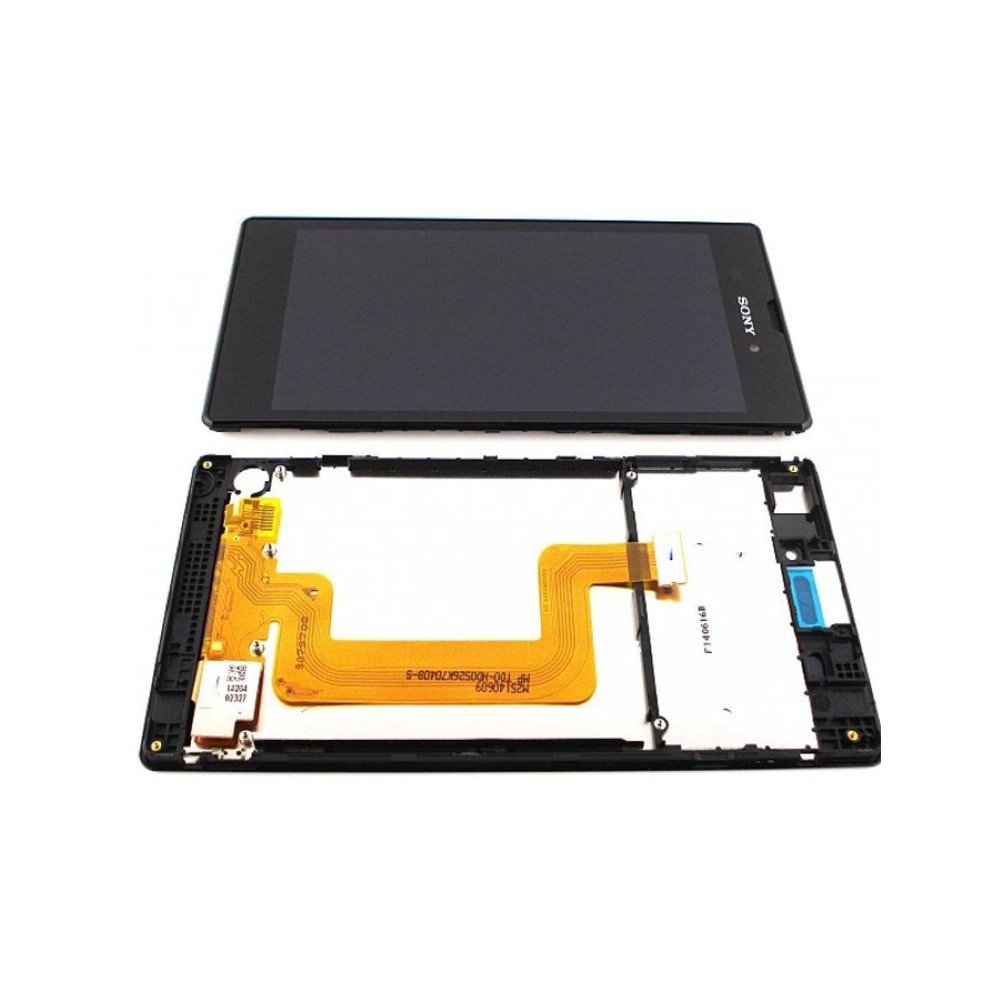 Pantalla Sony Xperia T3 D5102 completa LCD digitalizador con marco original de desmontaje negra