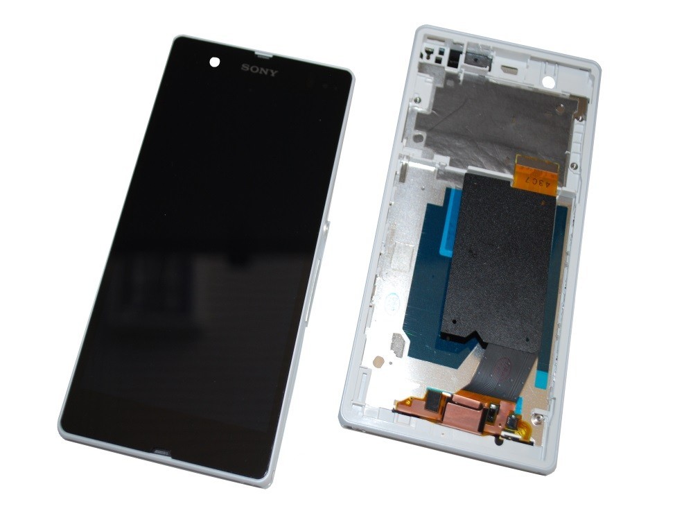 Pantalla Sony Xperia Z L36h completa LCD digitalizador con marco original de desmontaje blanca