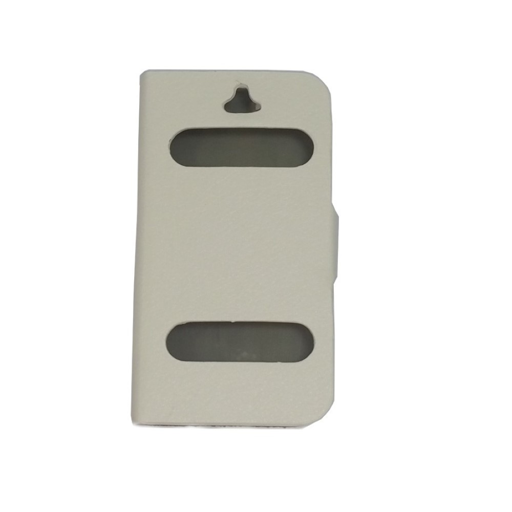 Funda iPhone 4 4S Ventana Piel Libro Lisa Blanca